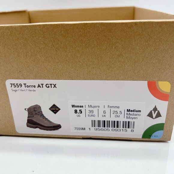 Vasque Torre at GTX Womens US 8.5 Hiking Shoes Sage Vert Waterproof Lace Up - Picture 13 of 14
